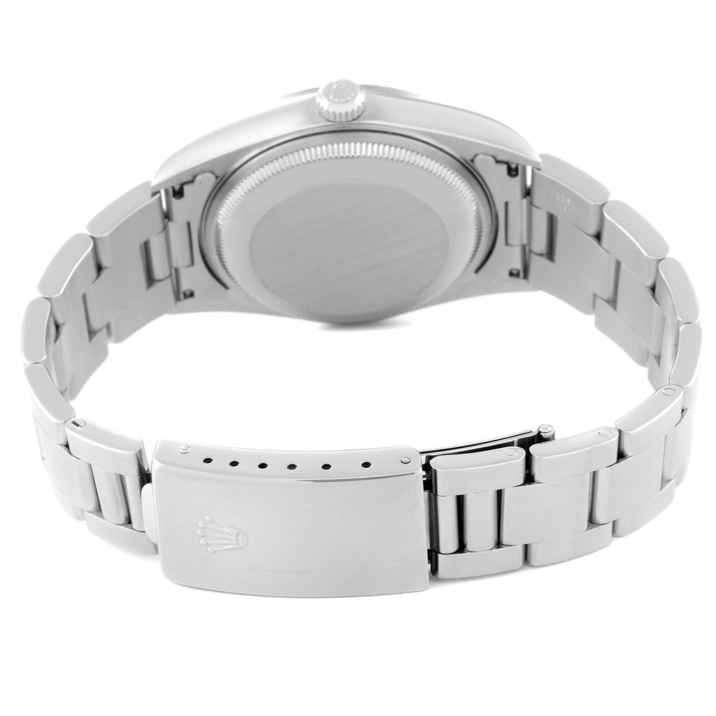 Rolex Date White Dial Oyster Bracelet Steel Mens Watch 15200 Box Papers