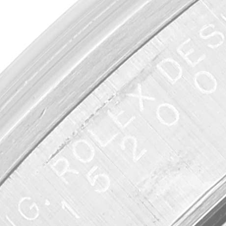 Rolex Date White Dial Oyster Bracelet Steel Mens Watch 15200 Box Papers