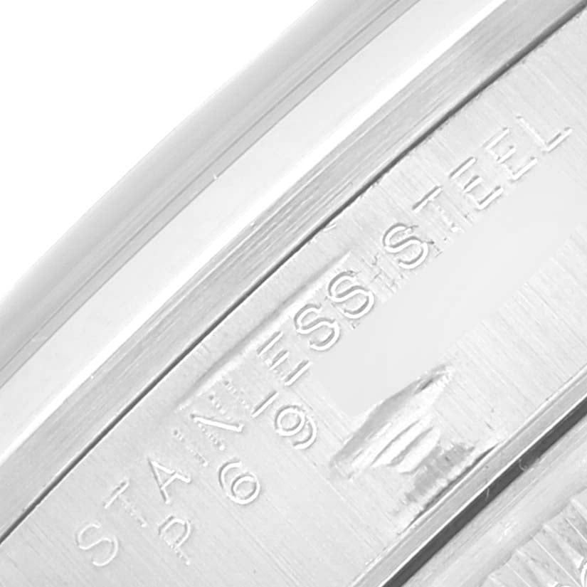 Rolex Date White Dial Smooth Bezel Steel Mens Watch 15200