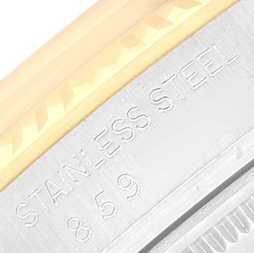 Rolex Datejust 36 Steel Yellow Gold Linen Dial Vintage Watch 16013 Box Papers