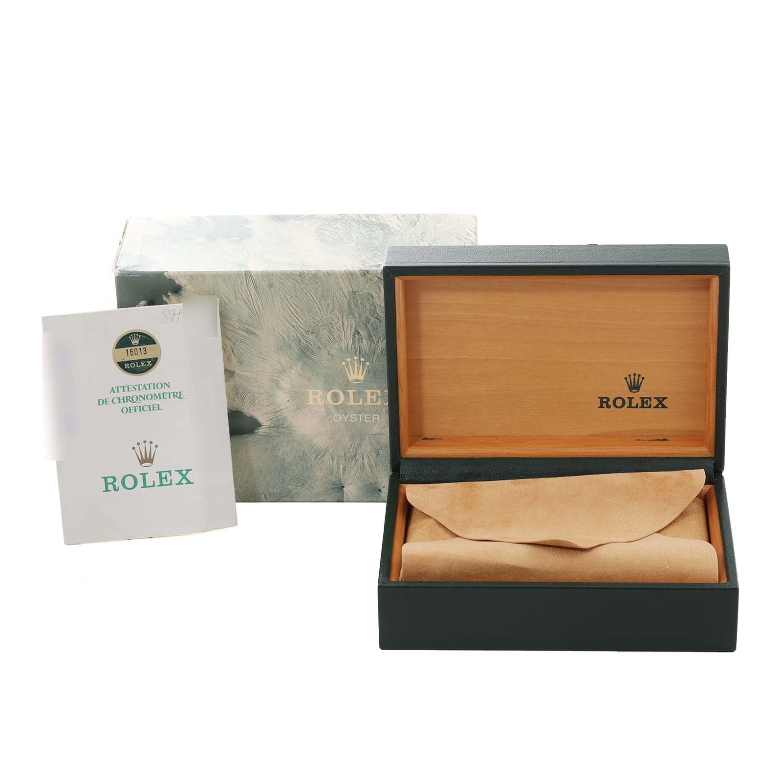 Rolex Datejust 36 Steel Yellow Gold Linen Dial Vintage Watch 16013 Box Papers