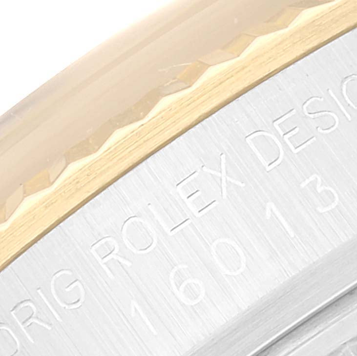 Rolex Datejust 36 Steel Yellow Gold Vintage Linen Dial Mens Watch 16013