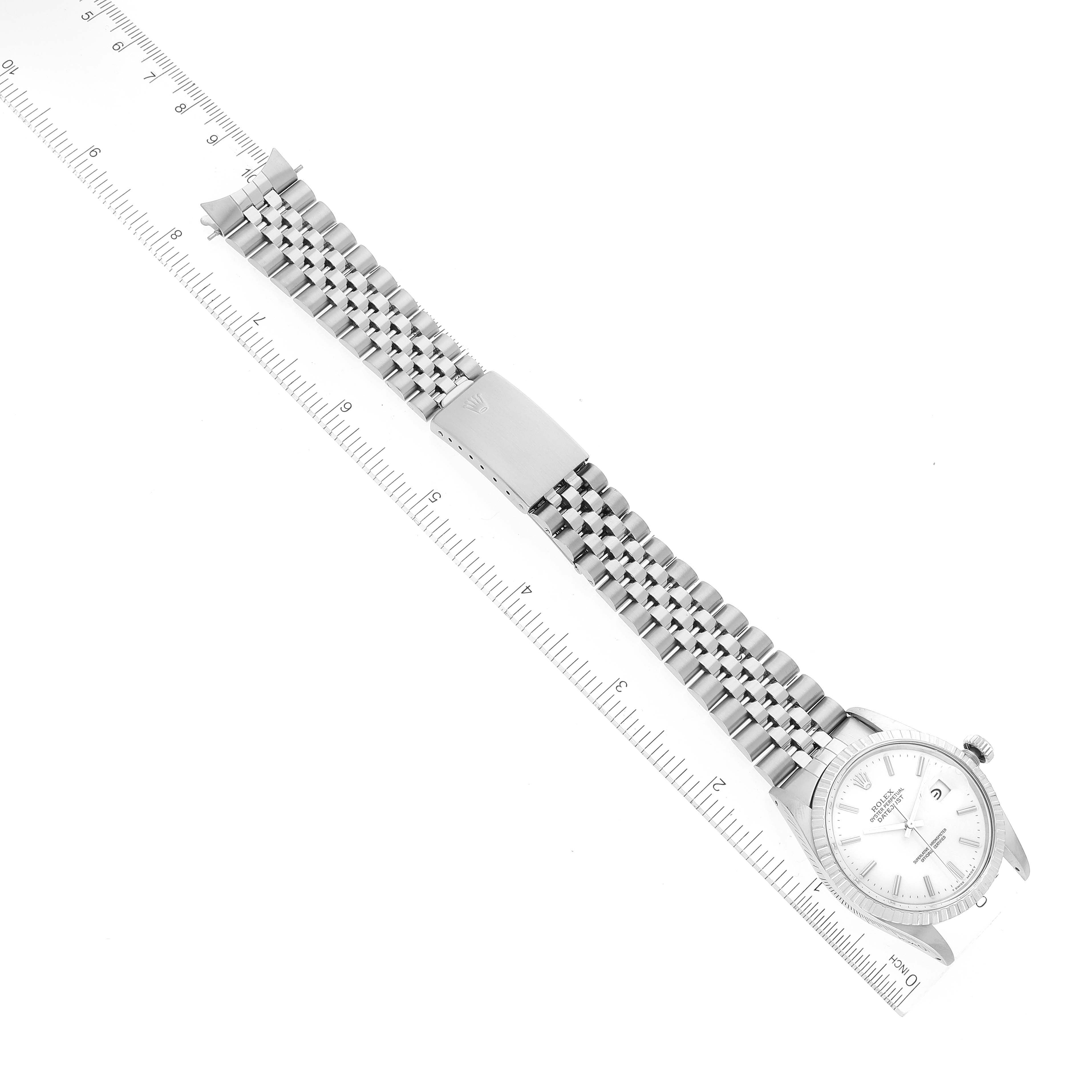 Rolex Datejust 36mm White Dial Steel Vintage Mens Watch 16030