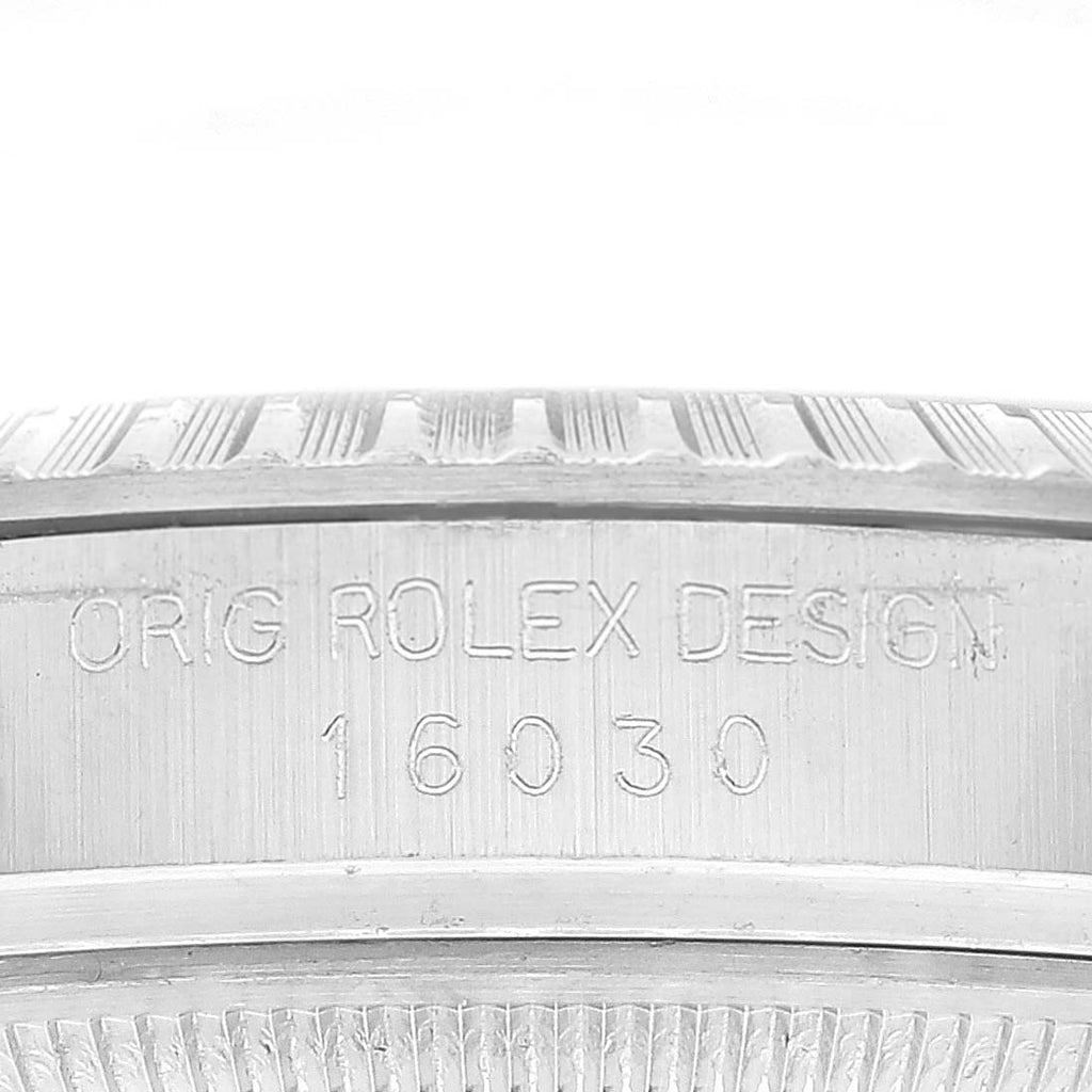 Rolex Datejust 36mm White Dial Steel Vintage Mens Watch 16030