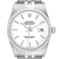 Rolex Datejust 36mm White Dial Steel Vintage Mens Watch 16030