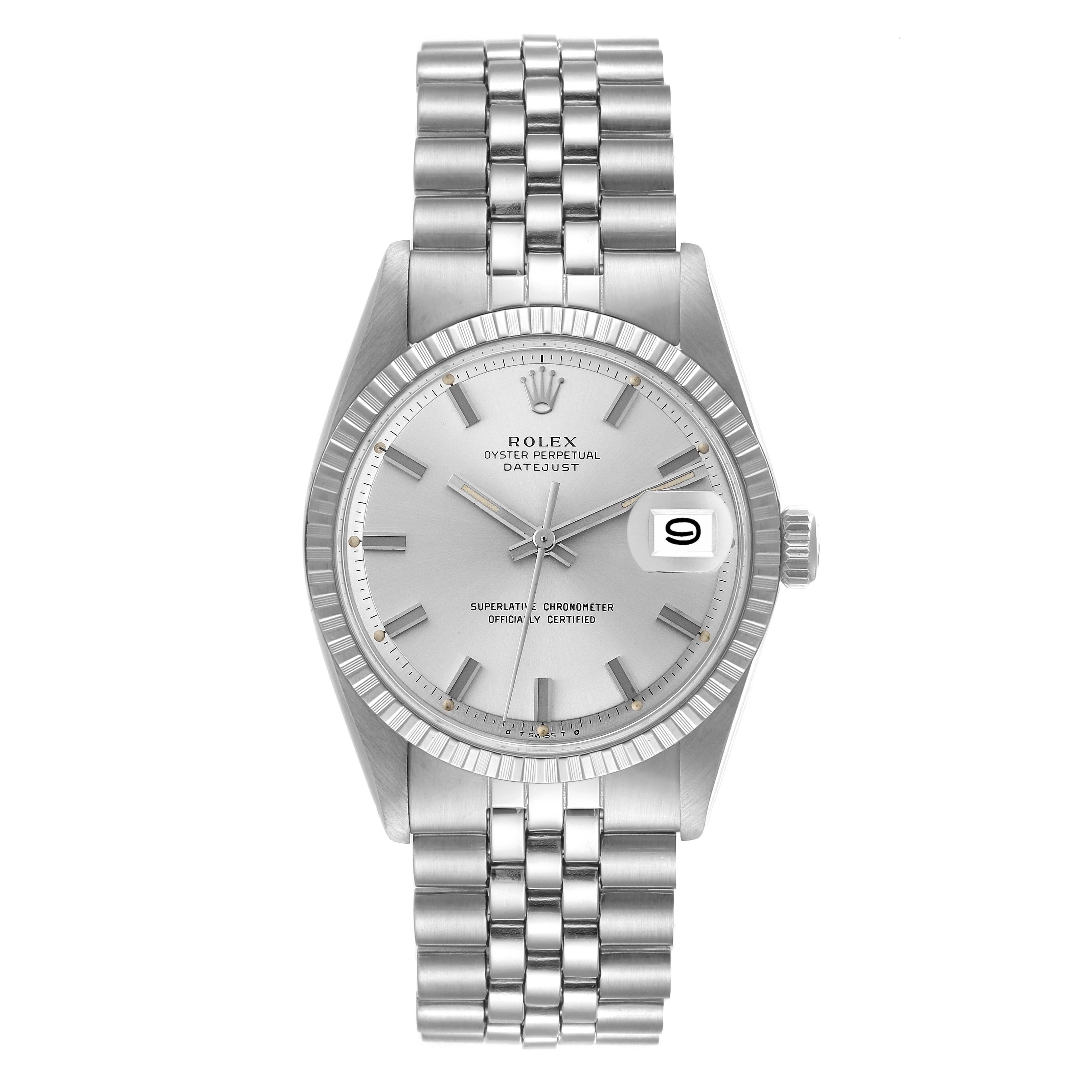 Rolex Datejust Sigma Wide Boy Dial Jubilee Bracelet Vintage Mens Watch 1603