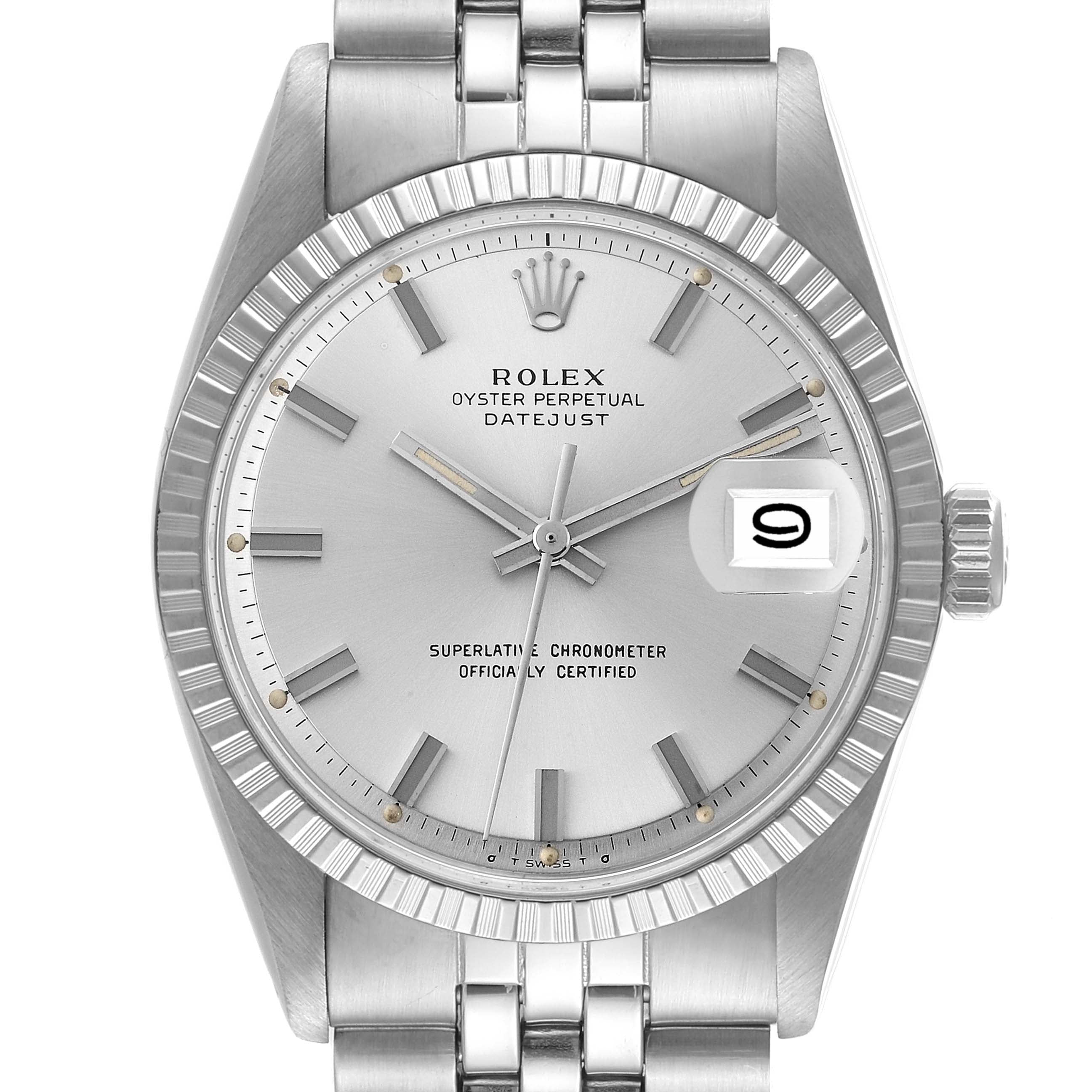 Rolex Datejust Sigma Wide Boy Dial Jubilee Bracelet Vintage Mens Watch 1603