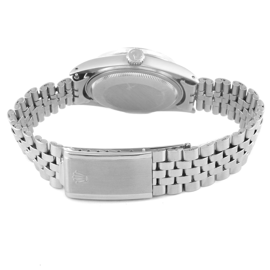 Rolex Datejust Silver Dial Jubilee Bracelet Vintage Mens Watch 1603