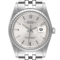 Rolex Datejust Silver Sigma Dial Jubilee Bracelet Vintage Mens Watch 1603