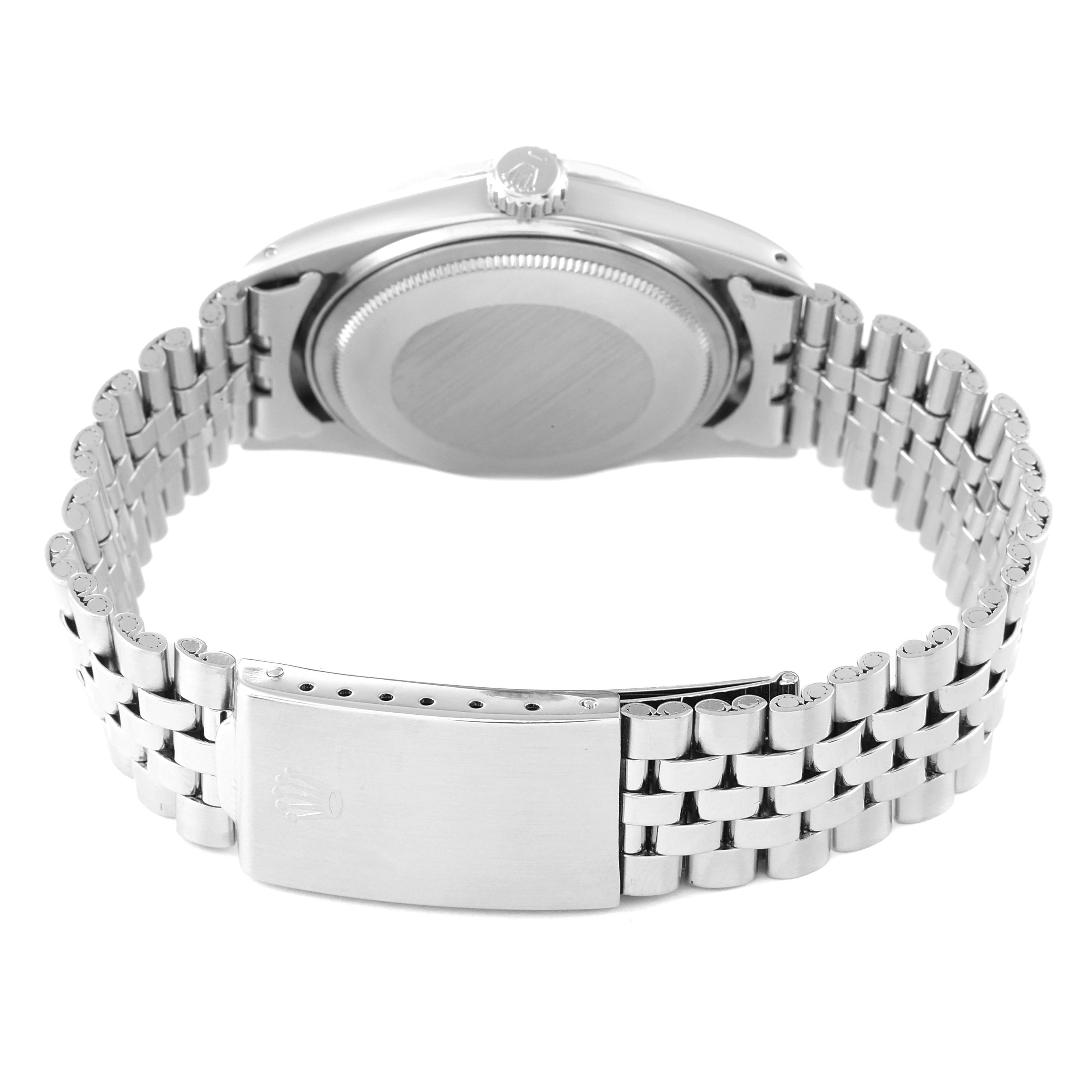 Rolex Datejust Silver Sigma Dial Jubilee Bracelet Vintage Mens Watch 1603