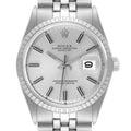 Rolex Datejust Silver Sigma Dial Steel Vintage Mens Watch 1603