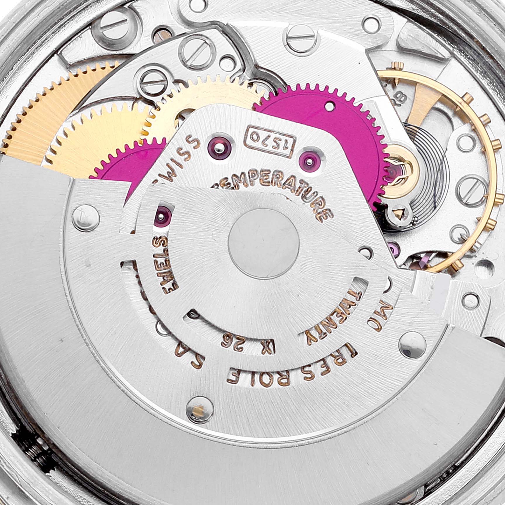 Rolex Datejust Steel Silver Dial Engine Turned Bezel Vintage Mens Watch 1603