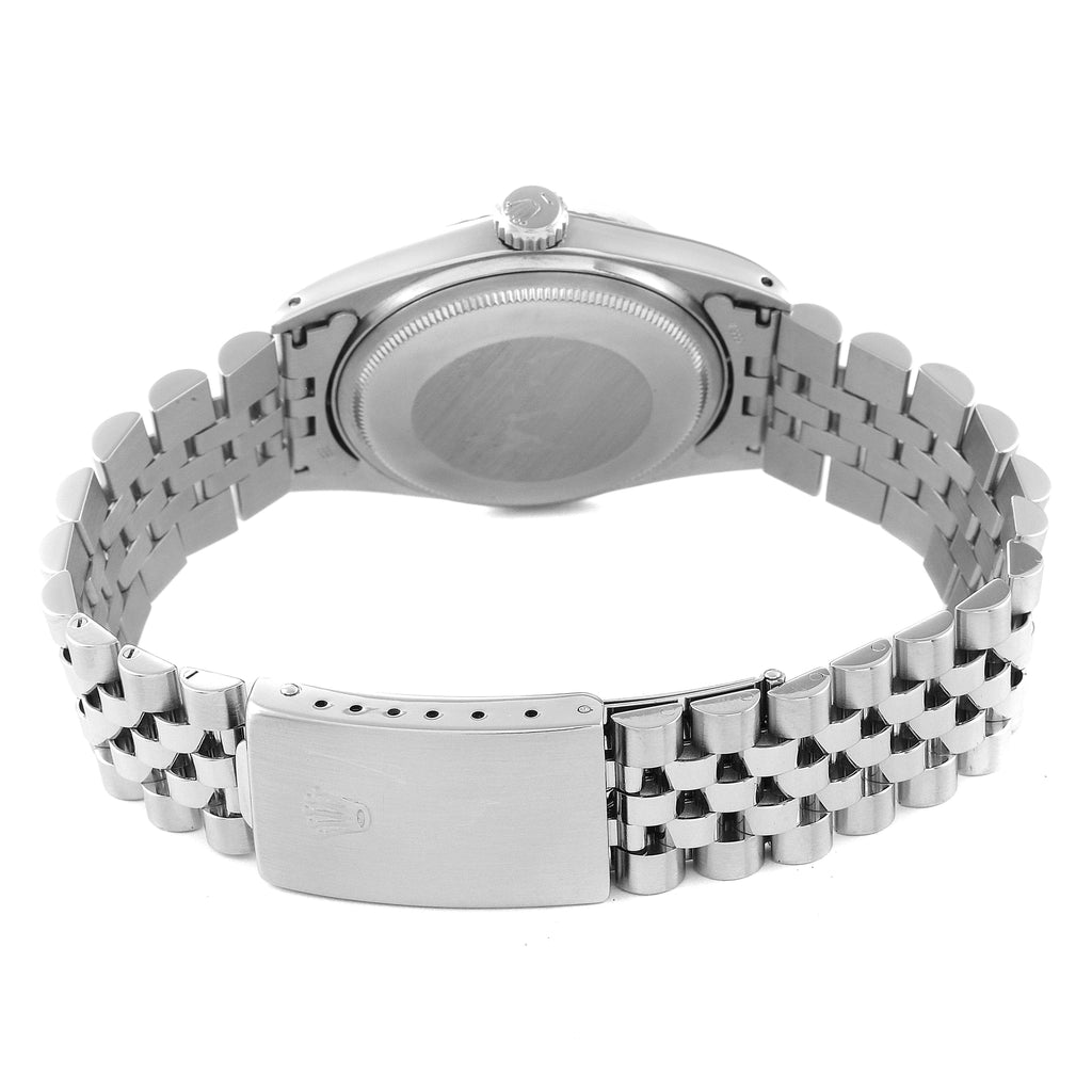 Rolex Datejust Steel Silver Dial Wide Boy Vintage Mens Watch 1603