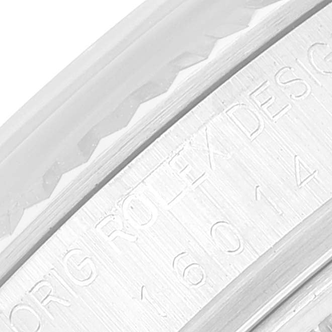 Rolex Datejust Steel White Gold Fluted Bezel Vintage Mens Watch 16014