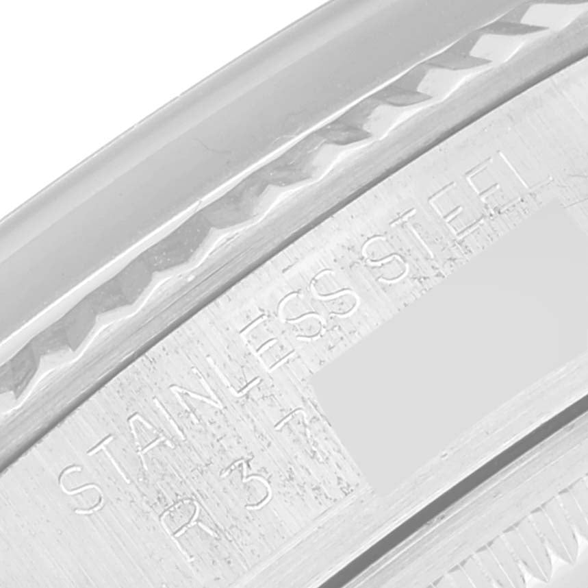 Rolex Datejust Steel White Gold Gray Dial Vintage Watch 16014
