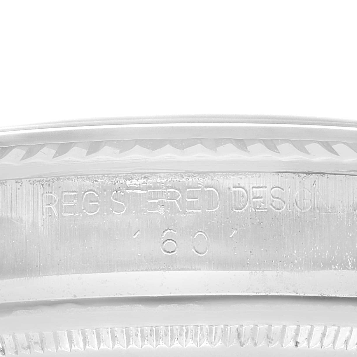 Rolex Datejust Steel White Gold Sigma Grey Ghost Dial Vintage Mens Watch 1601