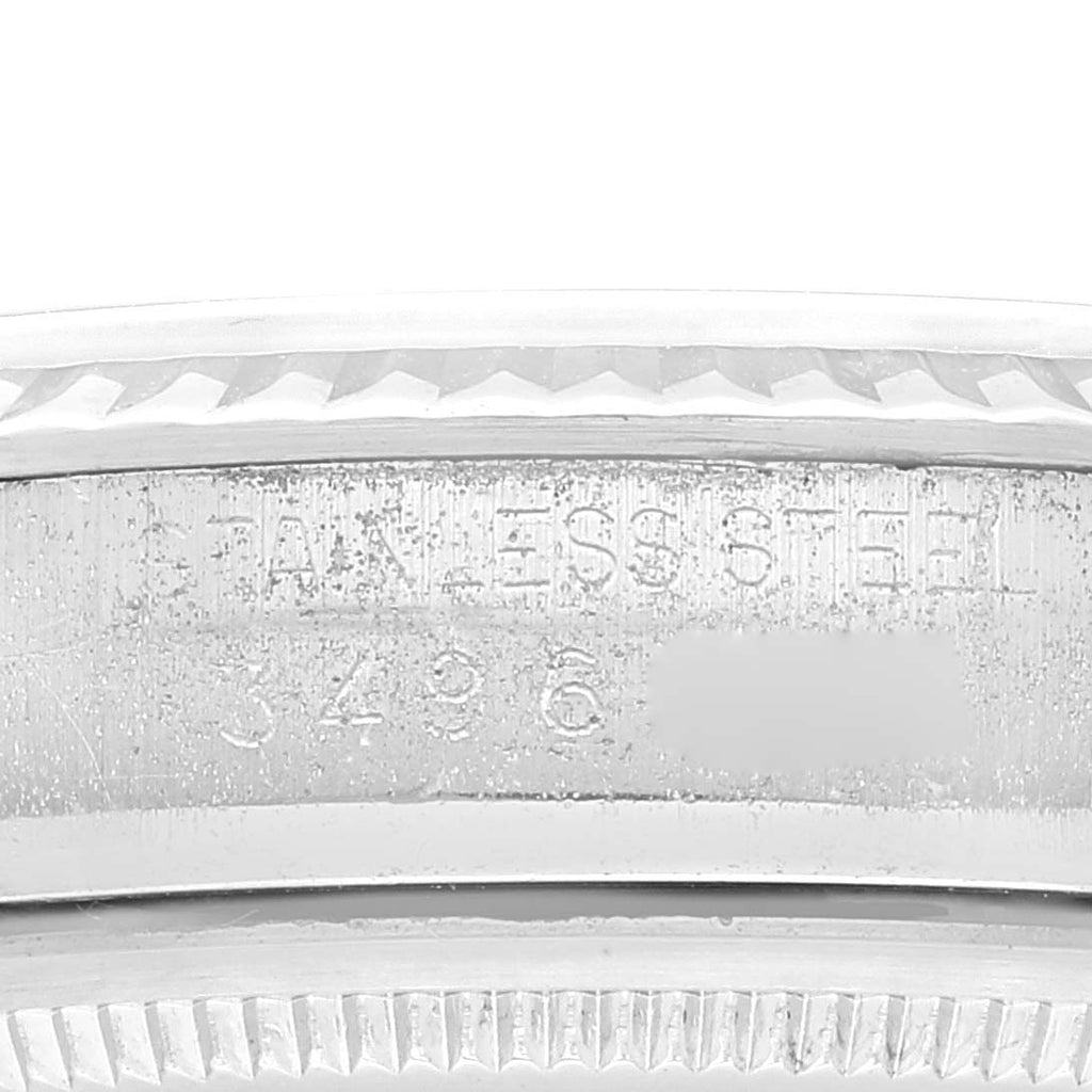 Rolex Datejust Steel White Gold Sigma Grey Ghost Dial Vintage Mens Watch 1601