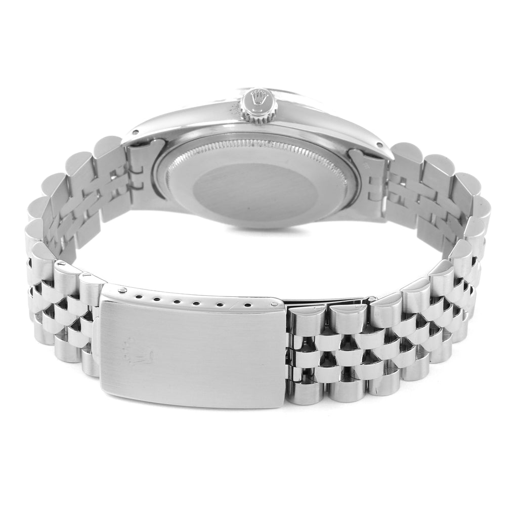 Rolex Datejust Steel White Gold Sigma Grey Ghost Dial Vintage Mens Watch 1601
