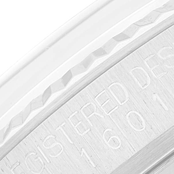 Rolex Datejust Steel White Gold White Dial Vintage Mens Watch 1601