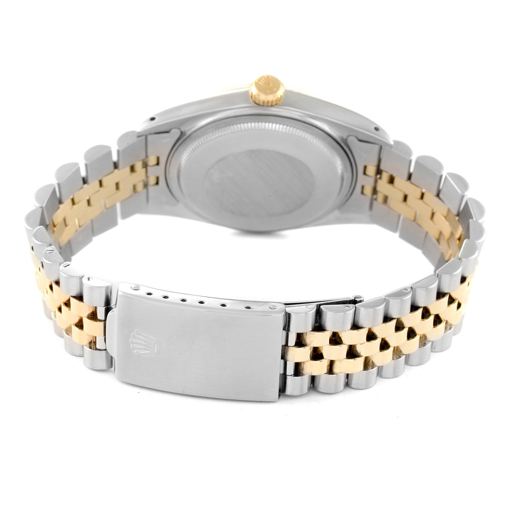 Rolex Datejust Steel Yellow Gold Champagne Dial Vintage Mens Watch 1601