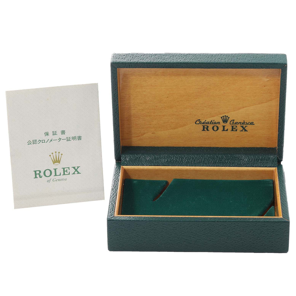 Rolex Datejust Steel Yellow Gold Dial Vintage Mens Watch 1601 Box Papers