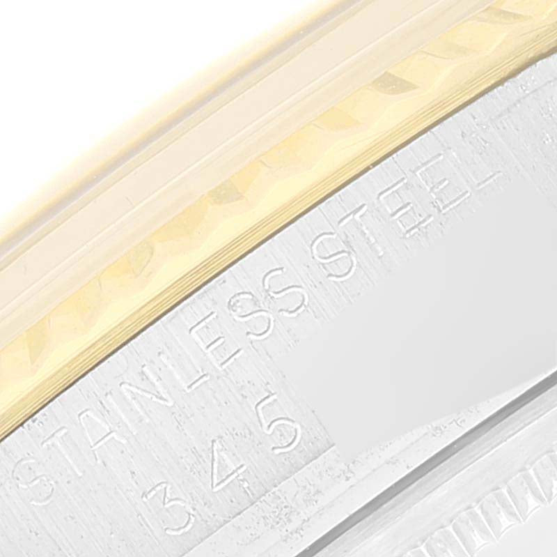 Rolex Datejust Steel Yellow Gold Dial Vintage Mens Watch 1601 Box Papers