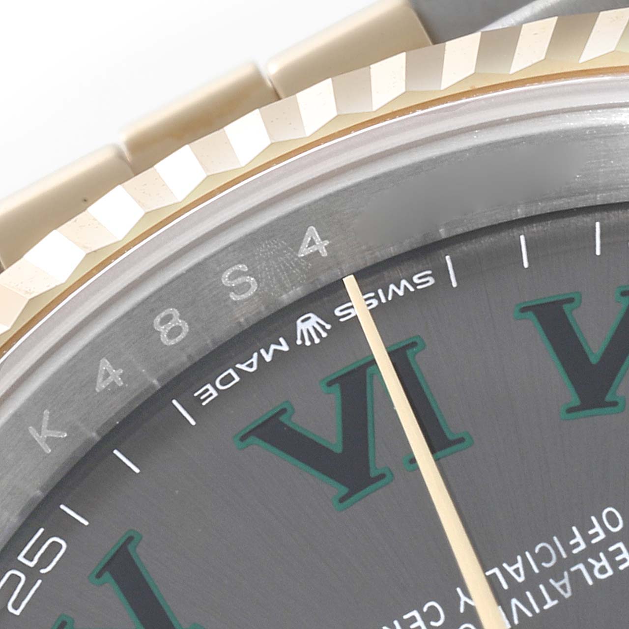Rolex Datejust Steel Yellow Gold Wimbledon Dial Mens Watch 126233 Unworn