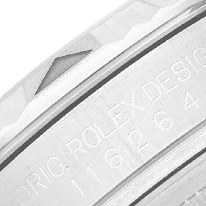Rolex Datejust Turnograph Steel White Gold White Dial Watch 116264 Box Card