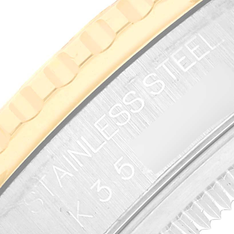 Rolex Datejust Turnograph Steel Yellow Gold Champagne Dial Mens Watch 16263