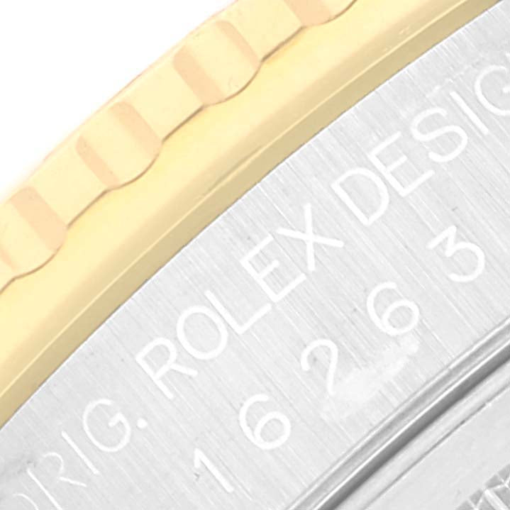 Rolex Datejust Turnograph Steel Yellow Gold Champagne Dial Mens Watch 16263