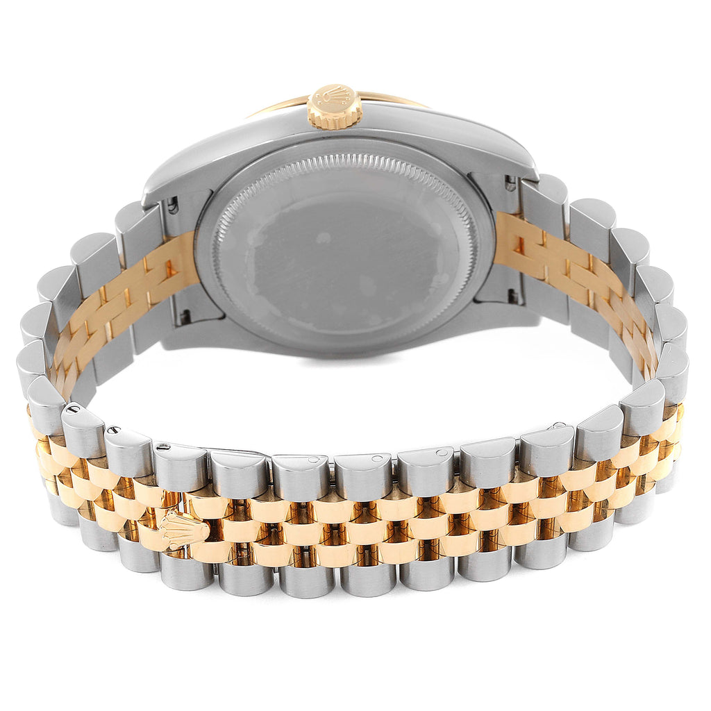 Rolex Datejust Turnograph Steel Yellow Gold Mens Watch 116263 Box Service Card