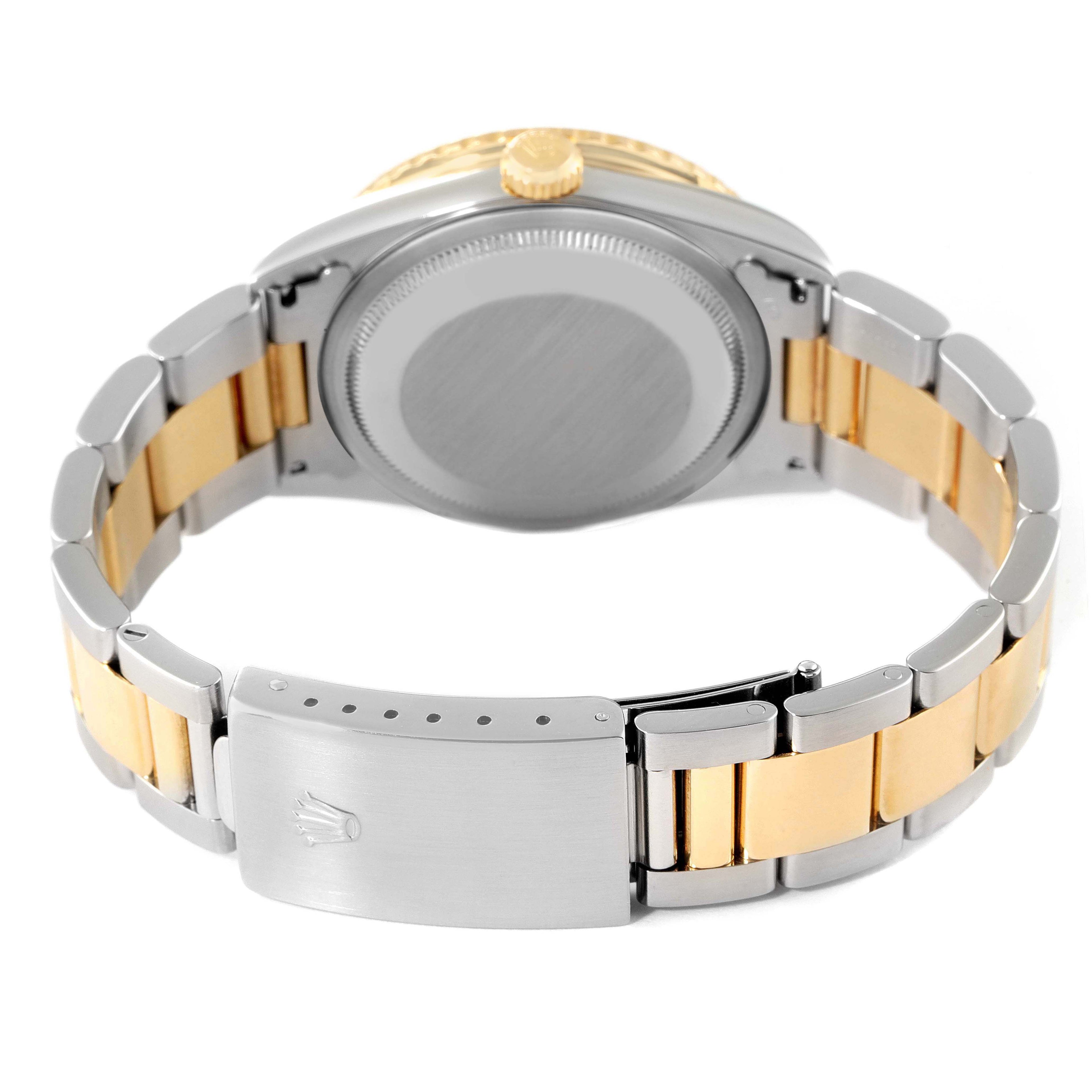 Rolex Datejust Turnograph Steel Yellow Gold Mens Watch 16263 Box