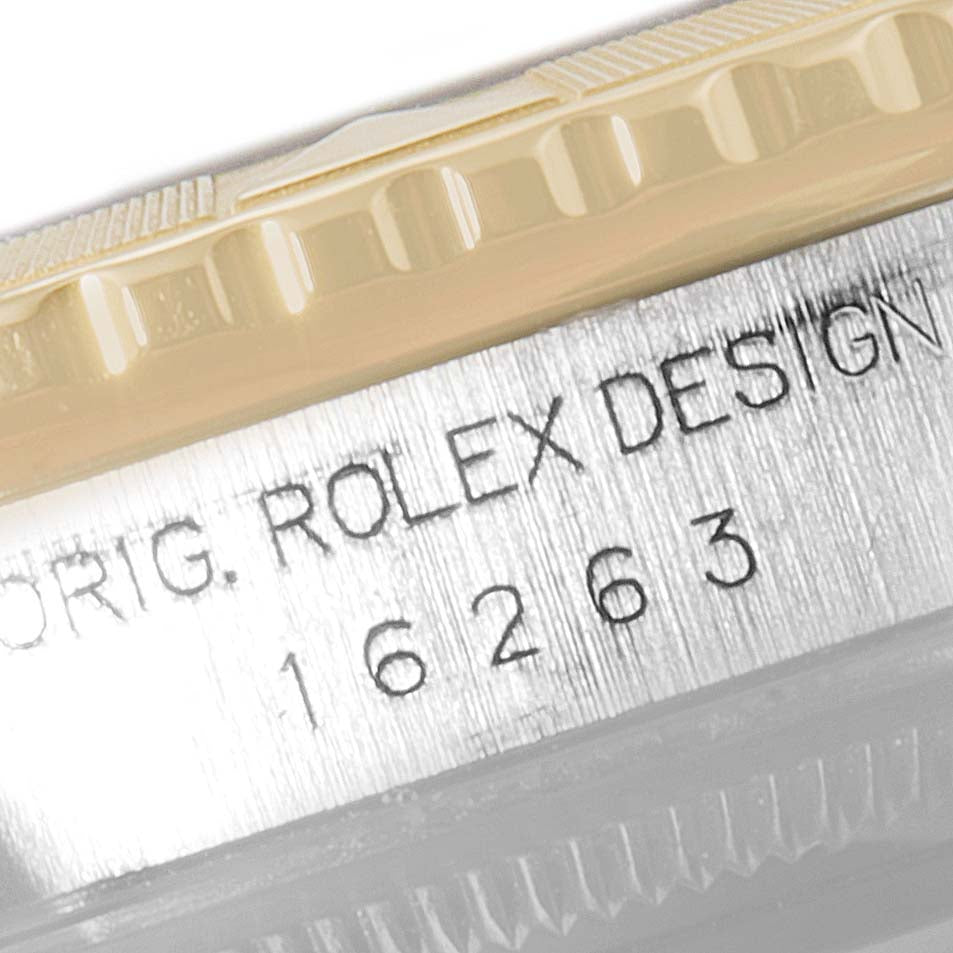Rolex Datejust Turnograph Steel Yellow Gold Mens Watch 16263 Box