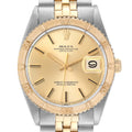 Rolex Datejust Turnograph Steel Yellow Gold Vintage Mens Watch 1625