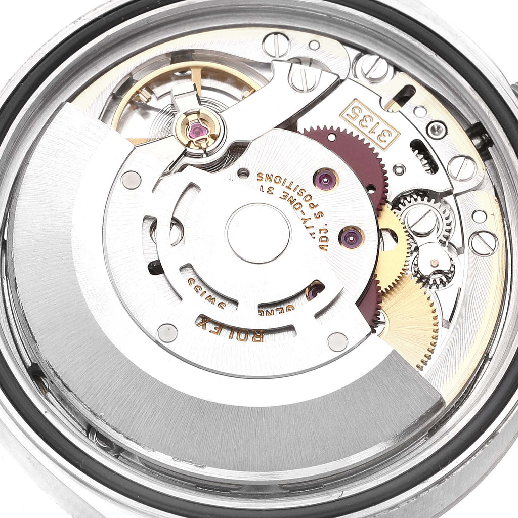 Rolex Datejust White Dial Fluted Bezel Steel White Gold Watch 16234