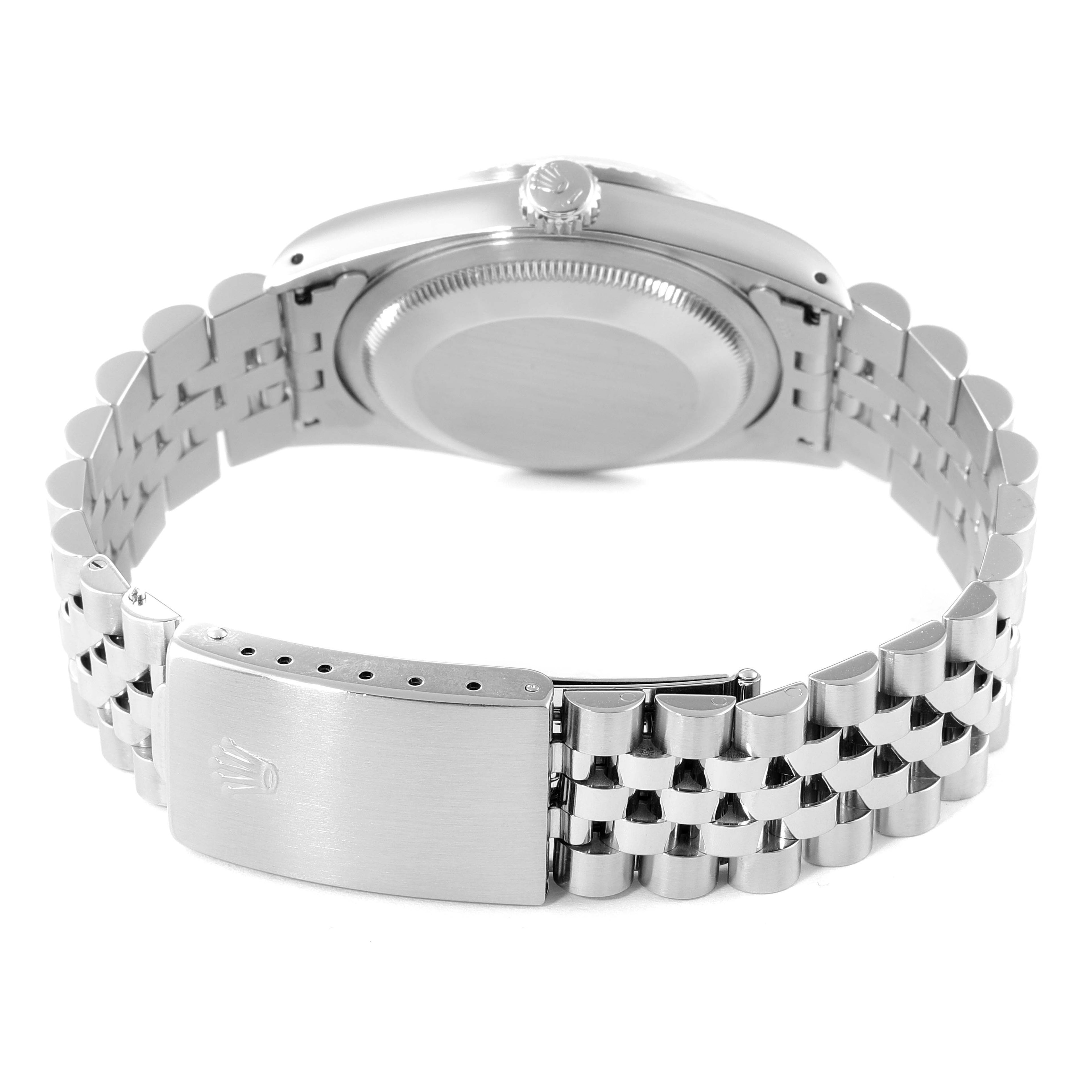 Rolex Datejust White Dial Jubilee Bracelet Steel Mens Watch 16220