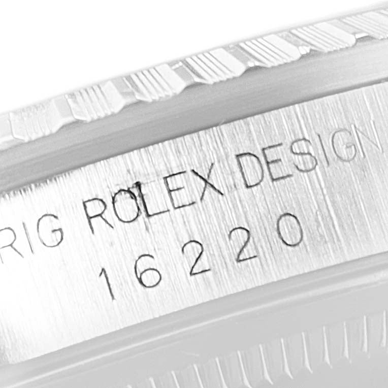Rolex Datejust White Dial Jubilee Bracelet Steel Mens Watch 16220