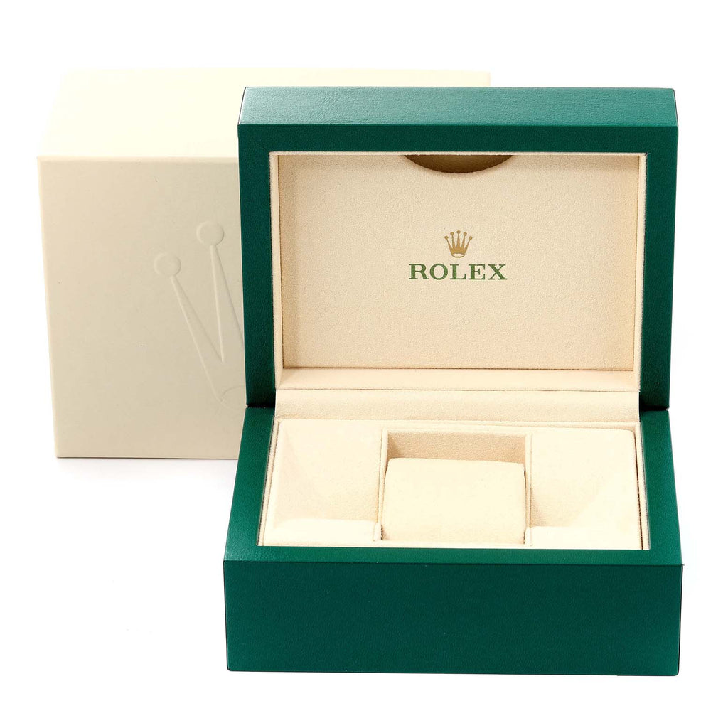 Rolex Datejust White Gold Black Diamond Dial Ladies Watch 179174
