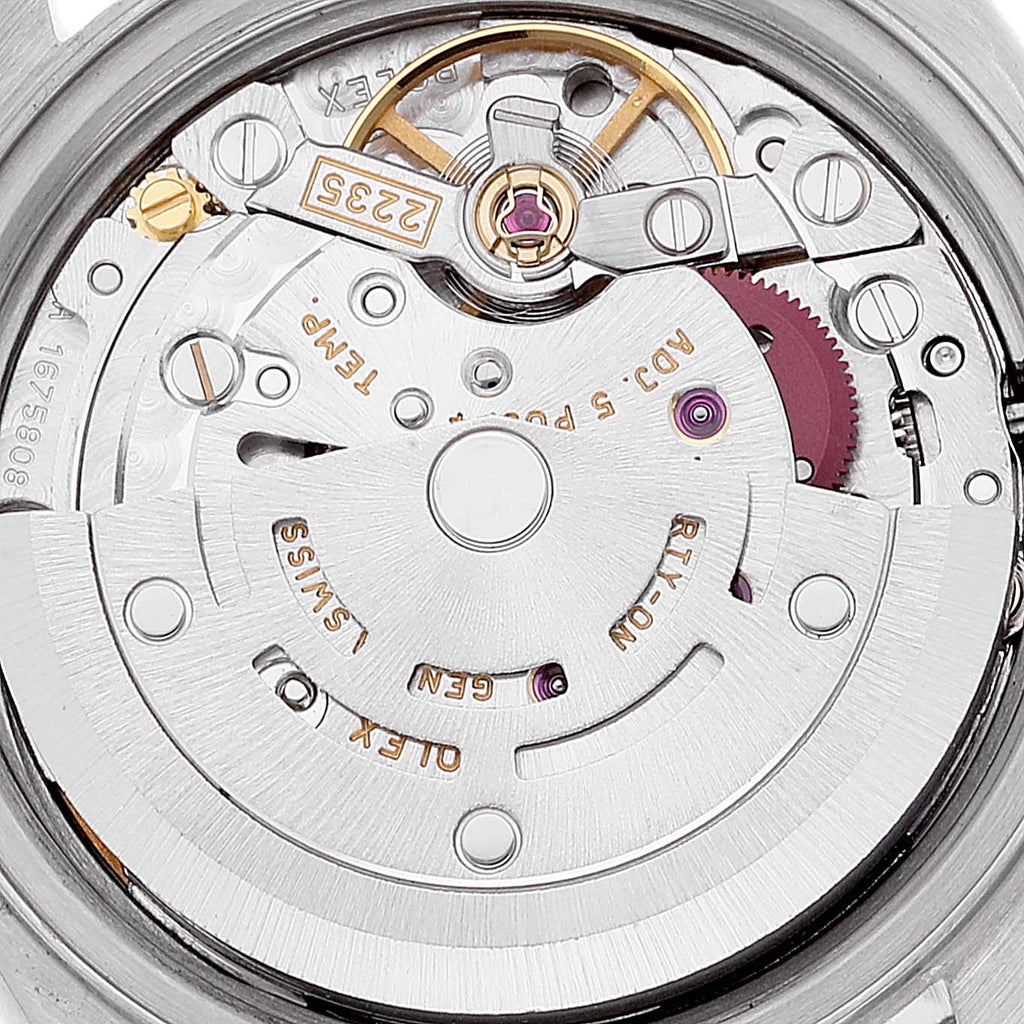 Rolex Datejust White Gold Decorated Mother of Pearl Ladies Watch 79174 Box Papers
