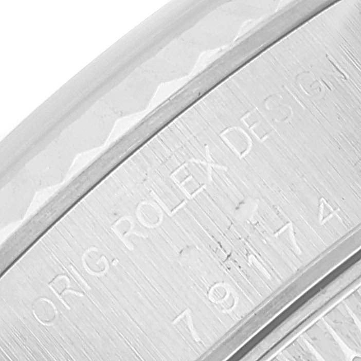 Rolex Datejust White Gold Decorated Mother of Pearl Ladies Watch 79174 Box Papers