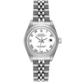 Rolex Datejust White Gold Roman Dial Steel Ladies Watch 79174