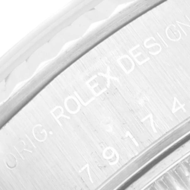 Rolex Datejust White Gold Roman Dial Steel Ladies Watch 79174