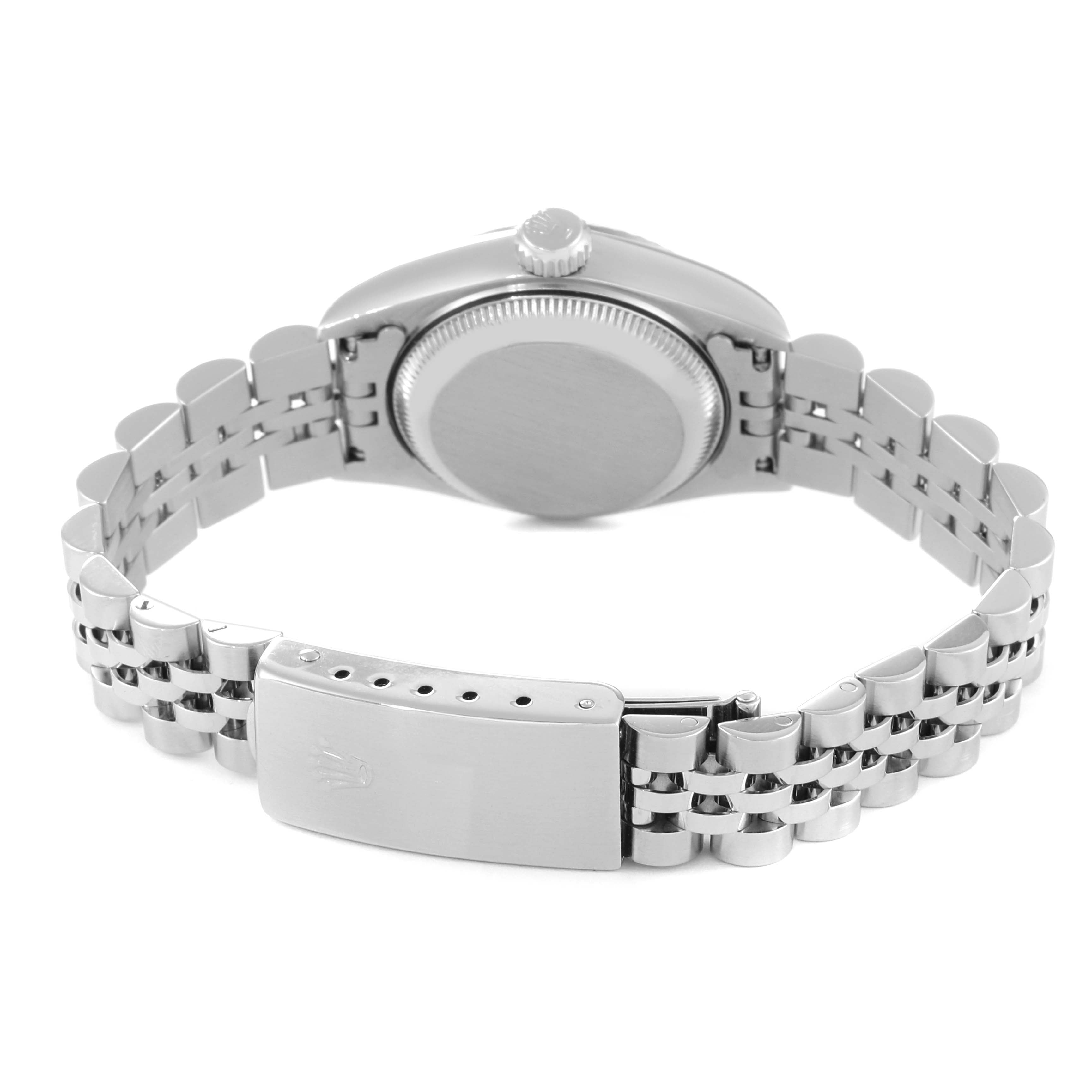 Rolex Datejust White Gold Silver Diamond Dial Ladies Watch 69174