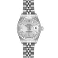 Rolex Datejust White Gold Silver Diamond Dial Ladies Watch 69174