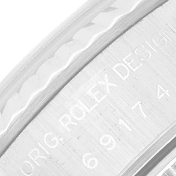 Rolex Datejust White Gold Silver Diamond Dial Ladies Watch 69174