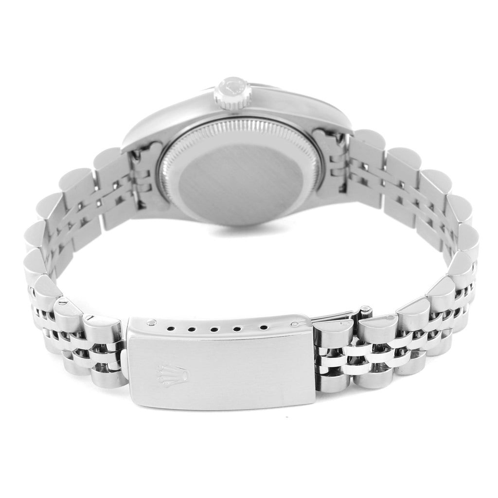 Rolex Datejust White Gold Silver Roman Dial Steel Ladies Watch 79174