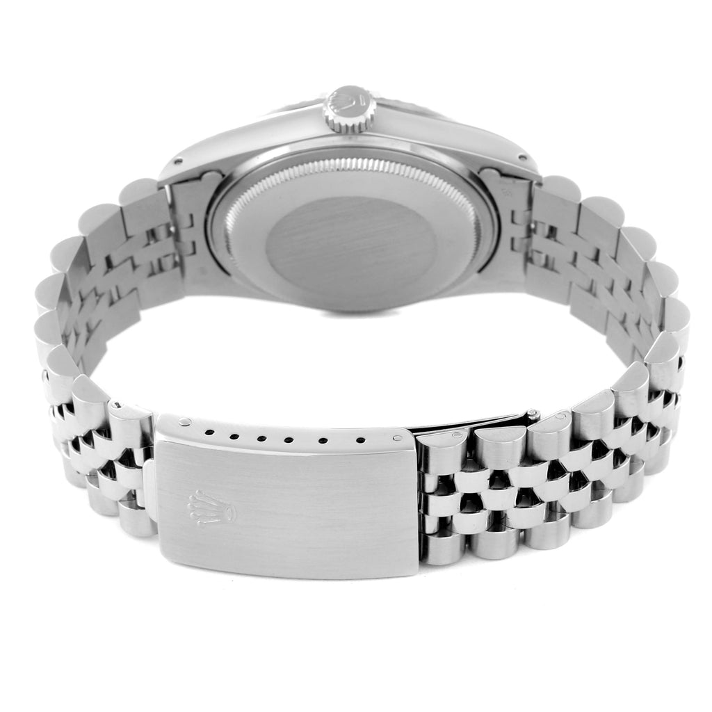 Rolex Datejust White Roman Dial Steel Mens Watch 16030