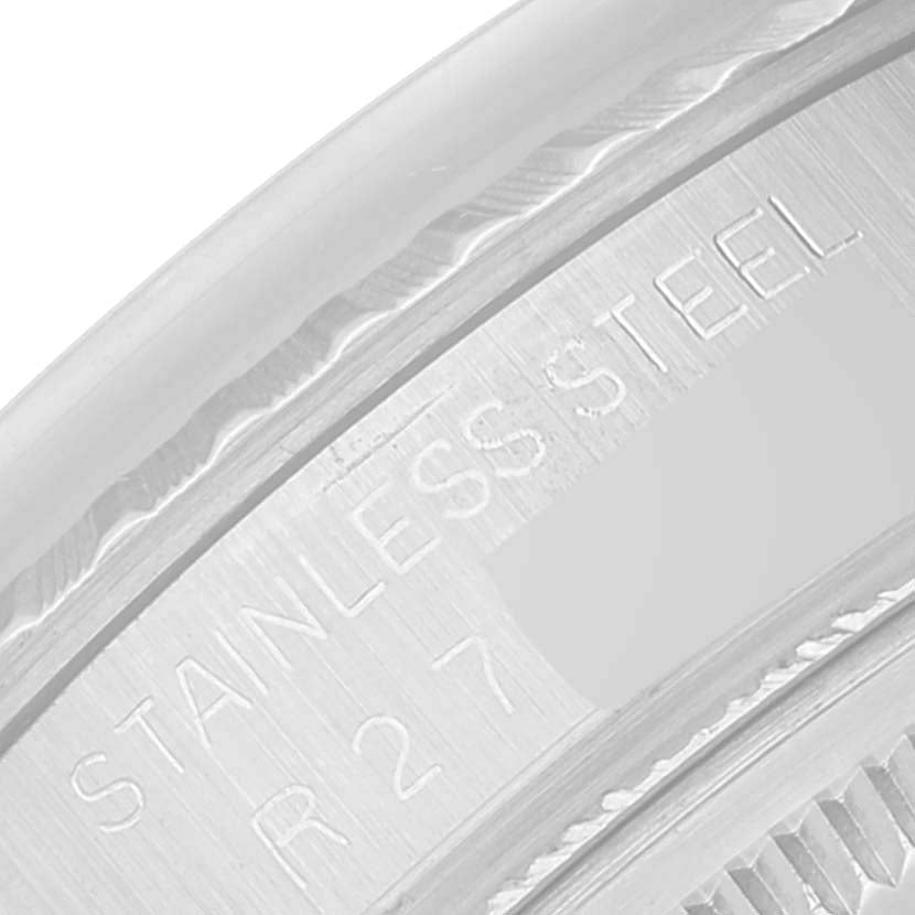 Rolex Datejust White Roman Dial Steel Mens Watch 16030