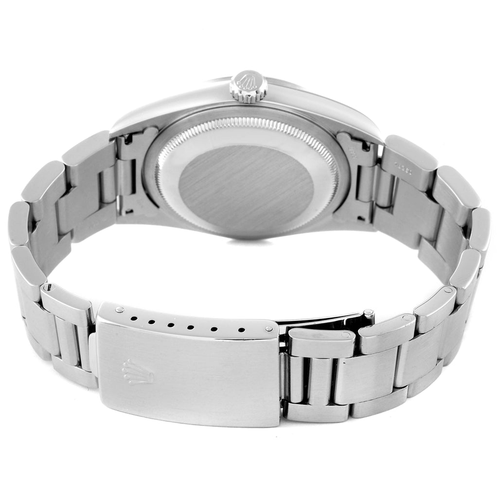 Rolex Datejust White Roman Dial Steel Mens Watch 16200