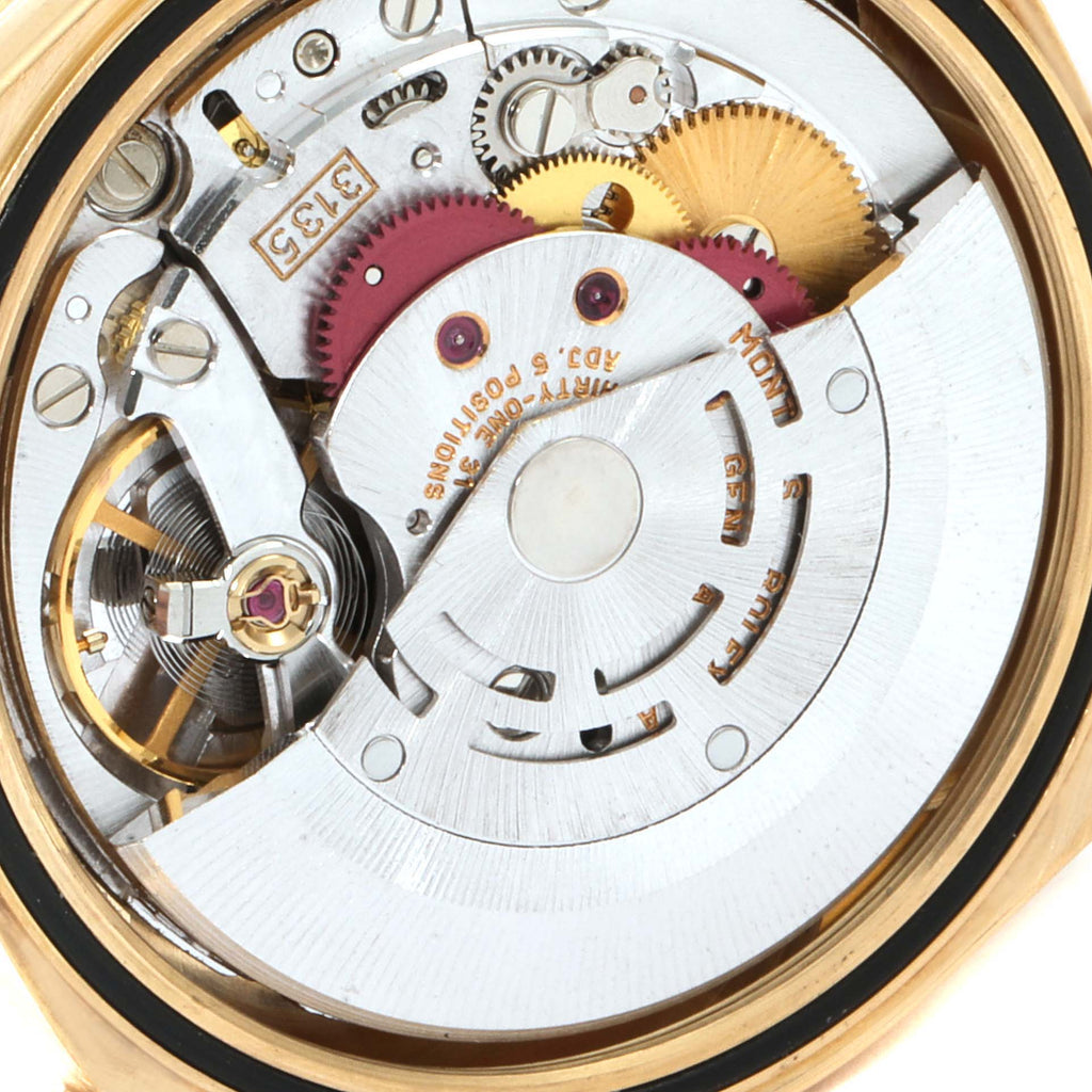 Rolex Datejust Yellow Gold Bark Finish Champagne Dial Mens Watch 16248